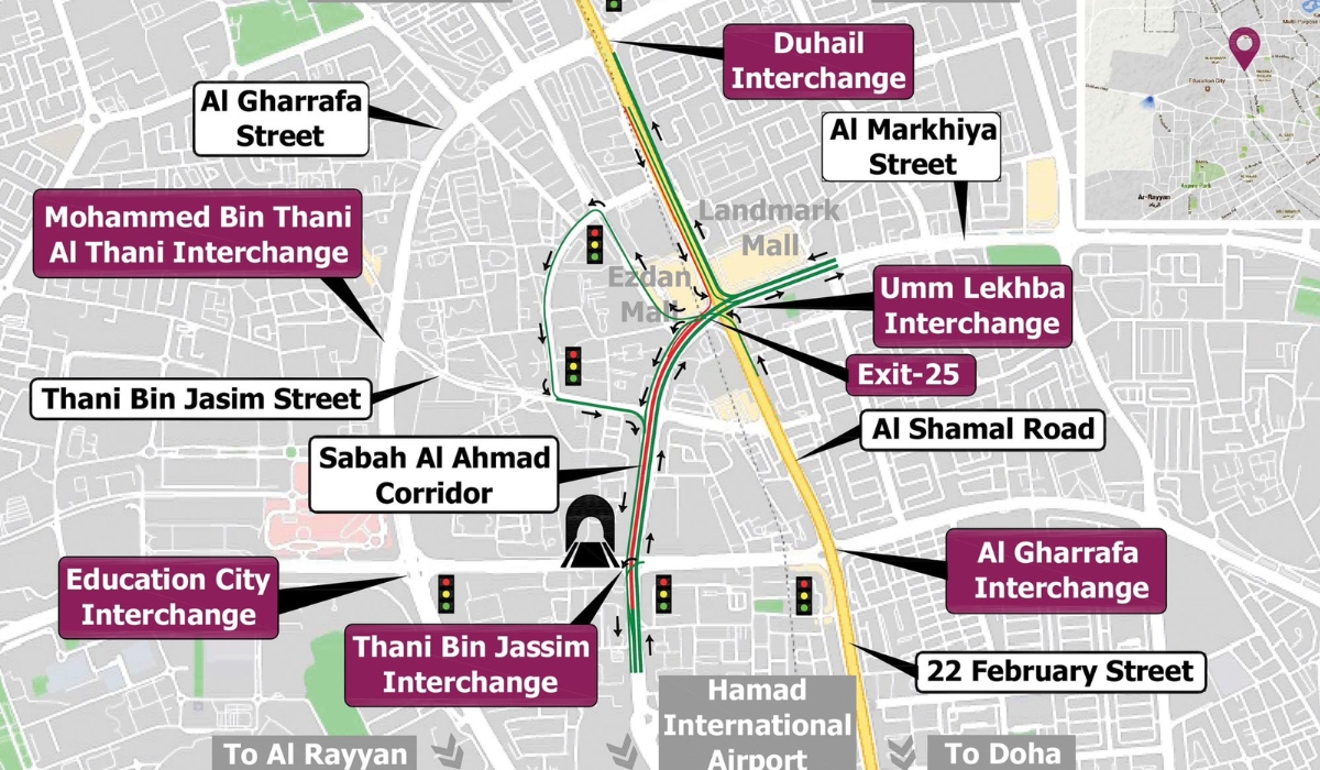 Ashghal Announced A Nine-Hour Road Closure On Sabah Al Ahmad Corridor